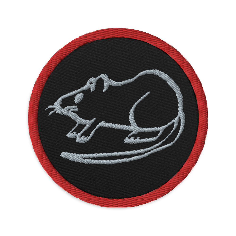 Rat Embroidered patch