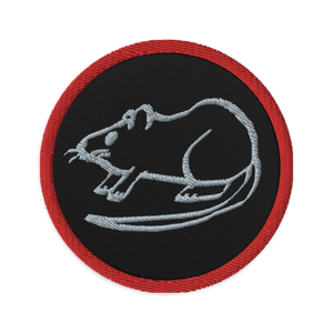 Rat Embroidered patch